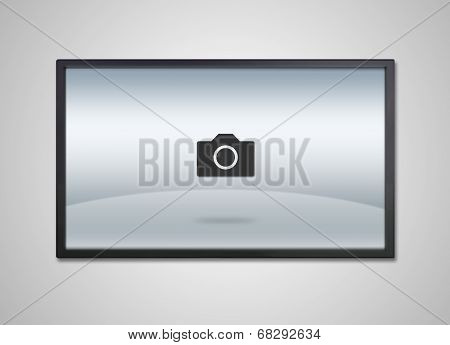 Tv Display With Camera Image Icon