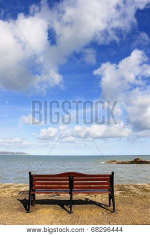 Bench In Front Of Sea