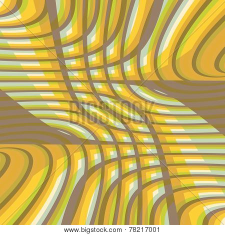 Abstract swirl background. Pattern with optical illusion. Vector illustration. 