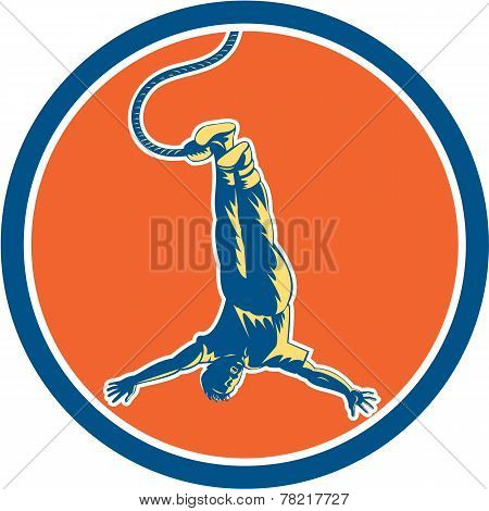 Bungy Jumping Retro Circle