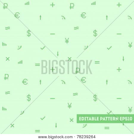 Seamless pattern with simple objects