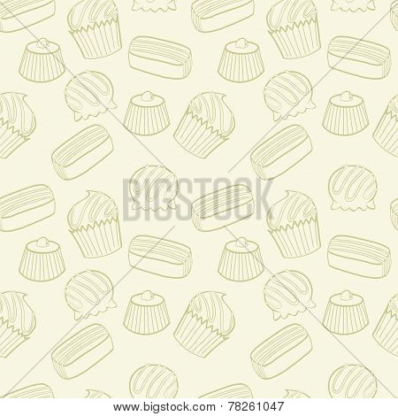 Cartoon Cands Pattern.