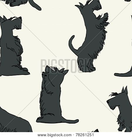 Doodle Dogs Pattern.