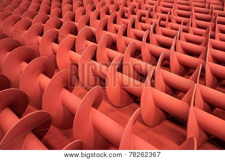 Red Metal Screws