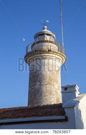 Gelidonya Lighthouse Tower With Blue Sky Near Mediterranean Sea In Adrasan Antalya Turkey 2014