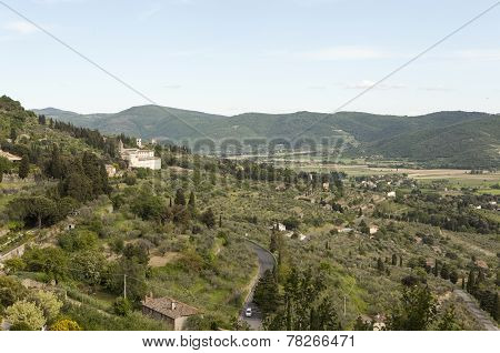 Landscapes of Tuscany. Cortona (Cortona). Italy.