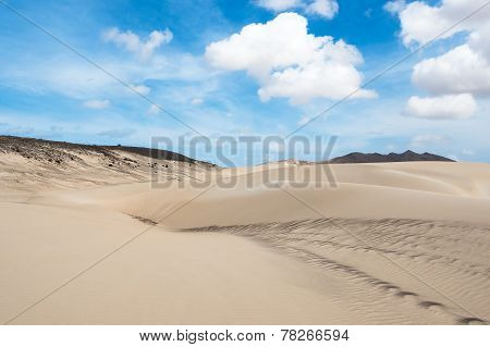 Sand Dunes In Viana Desert - Deserto De Viana In Boavista - Cape Verde - Cabo Verde
