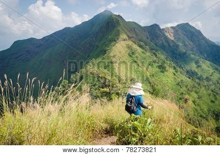 (khao Chang Puak) Mountains And Jungle In Thailand.