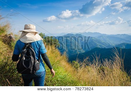 (khao Chang Puak) Mountains And Jungle In Thailand.