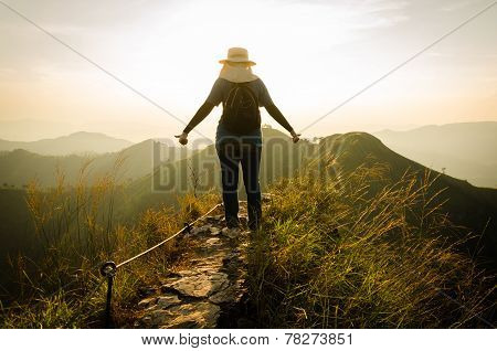 (khao Chang Puak) Mountains And Jungle In Thailand.