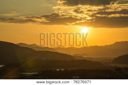 View Of Sunset From Hak Observatory