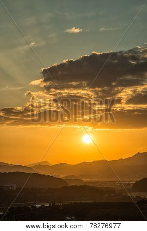View Of Sunset From Hak Observatory