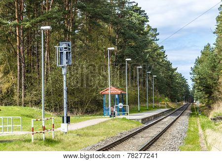 Train Station Of The Baederbahn In Trassenheide