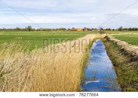 Achterwasser In Usedom At The Baltic Sea