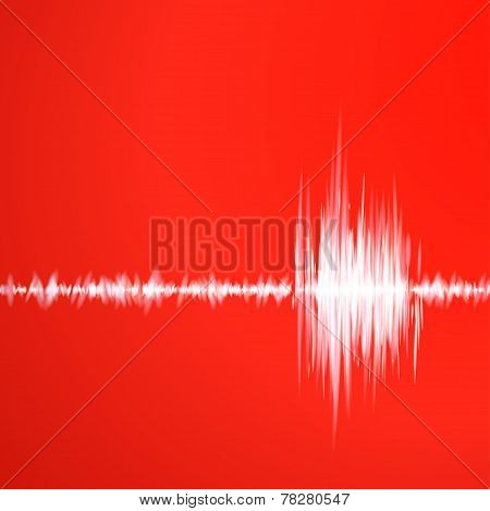 Red graph of sound