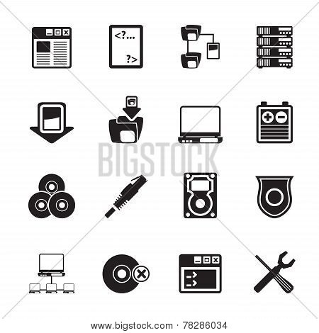 Silhouette Server Side Computer icons