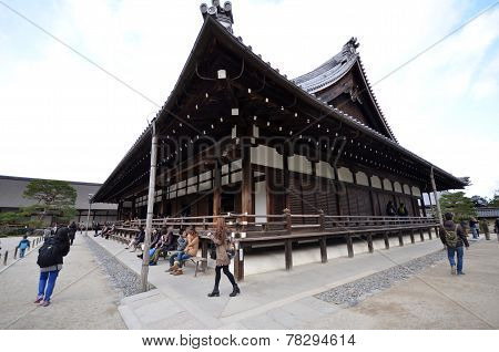 Tourists Visit Tenryuji, Located In The Center Of Arashiyama, Kyoto