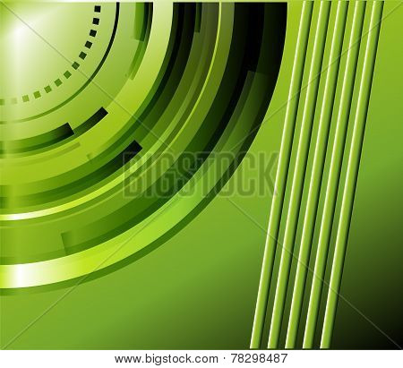 Abstract green technical background