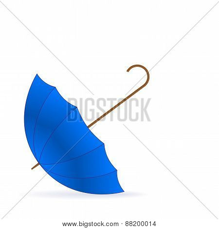 Vector Blue Umbrella.