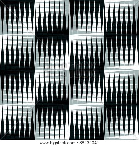 Overlapping Triangles Seamless Patterns. Editable Vector Background. Black And White Abstract Graphi