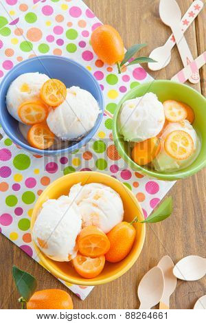 Ice Cream With Kumquats