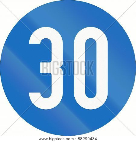 Minimum Speed 30 In Austria