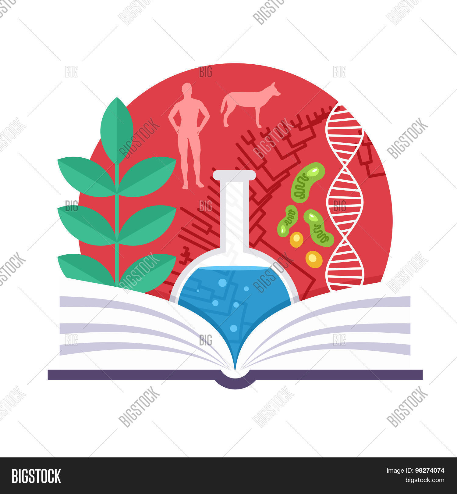 Biology Emblem Vector & Photo (Free Trial) Bigstock