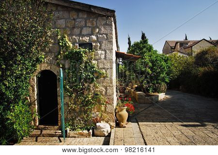 Yemin Moshe neighborhood. Established in 1891 by benefactor Moses Montefiore as a solution to the overcrowding and unsanitary conditions inside Jerusalem's Old City.