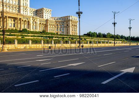 Parliament building in Bucharest