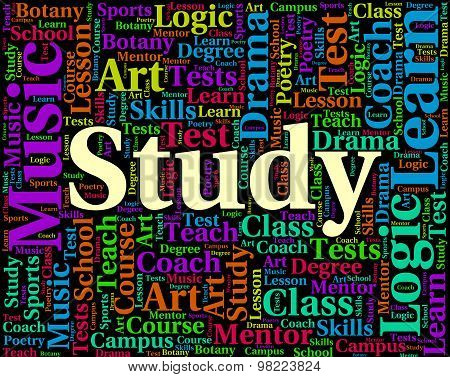 Study Word Indicates Studying Develop And Training