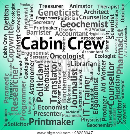 Cabin Crew Represents Airline Stewardess And Employee