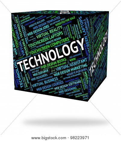 Technology Word Means Technologies Electronic And Words