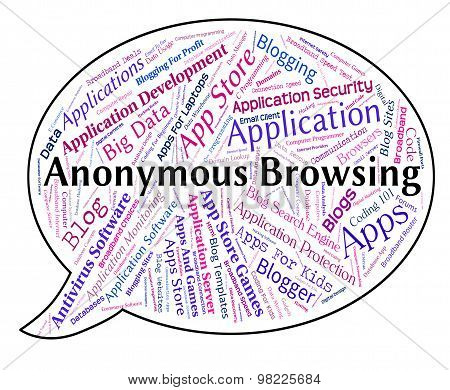 Anonymous Browsing Indicates Word Mystery And Unnamed