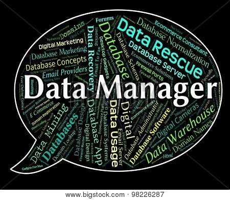 Data Manager Indicates Overseer Facts And Proprietor