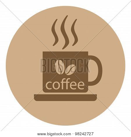 Cup of coffee. Vector.