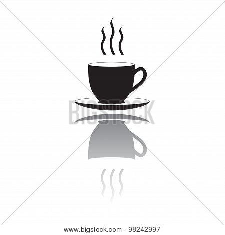 Coffee or tea cup icon. Vector.