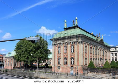 Riddarhuset Building In Stockholm, Sweden.