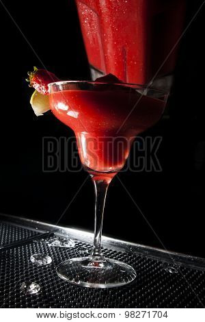 strawberry puree cocktail