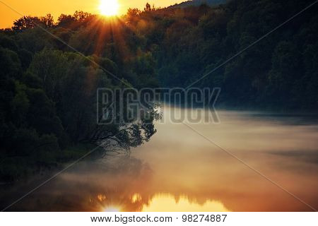 Scenic River Sunset