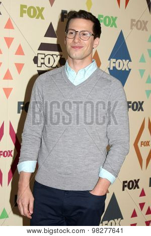 LOS ANGELES - AUG 6:  Andy Samberg at the FOX Summer TCA All-Star Party 2015 at the Soho House on August 6, 2015 in West Hollywood, CA