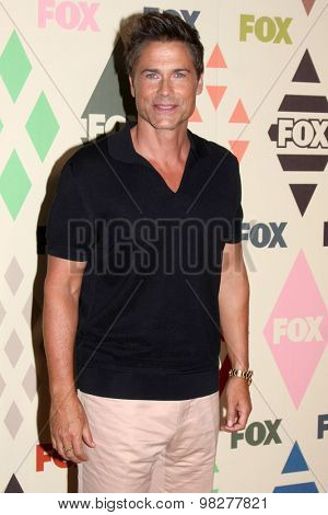 LOS ANGELES - AUG 6:  Rob Lowe at the FOX Summer TCA All-Star Party 2015 at the Soho House on August 6, 2015 in West Hollywood, CA