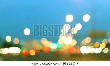 Retro and vintage blur or bokeh traffic light. Vintage background for web design.