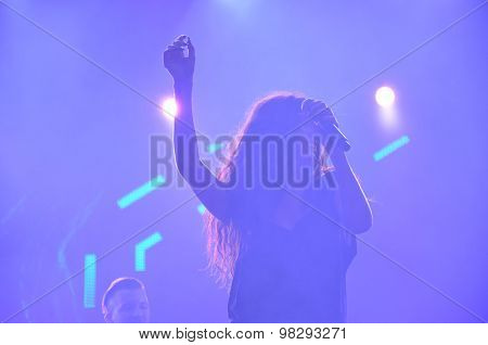 Sexy Girl Dancing On The Stage
