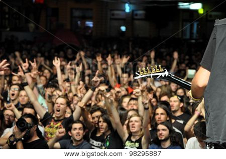 Headbanging Crowd At A Rock Concert