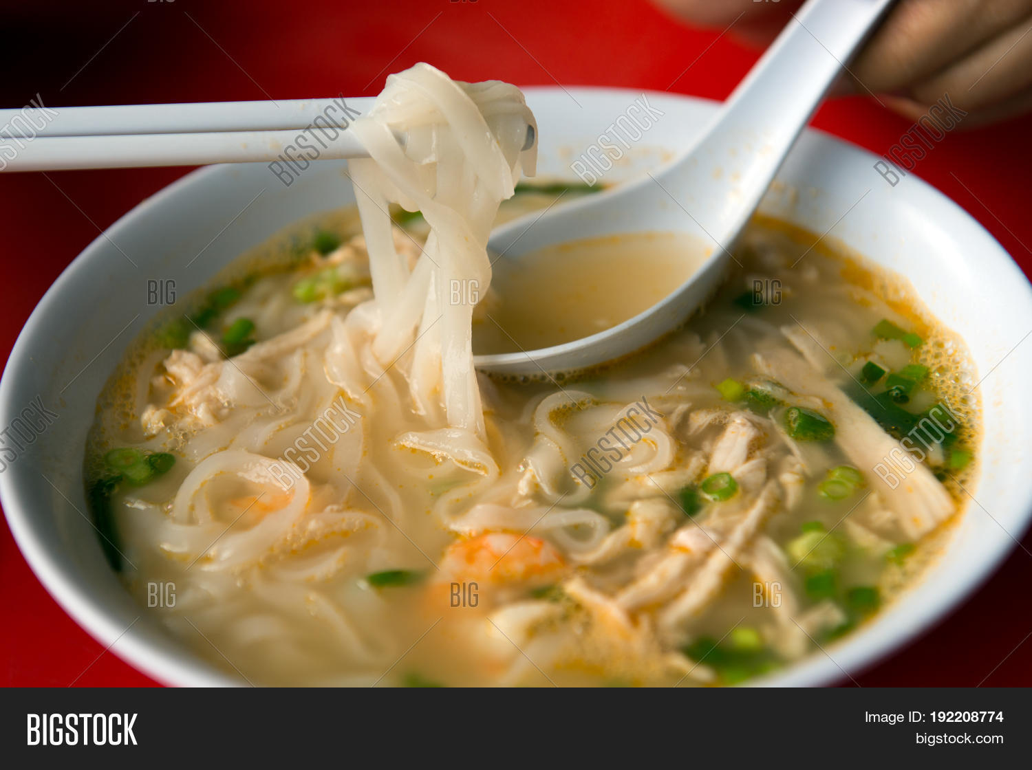 Rice Noodle Soup Image & Photo (Free Trial) Bigstock