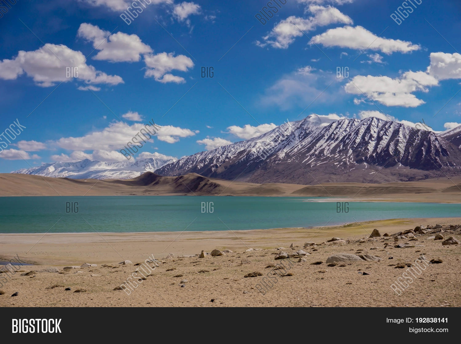 view lake snow peaks image photo free trial bigstock view lake snow peaks image photo