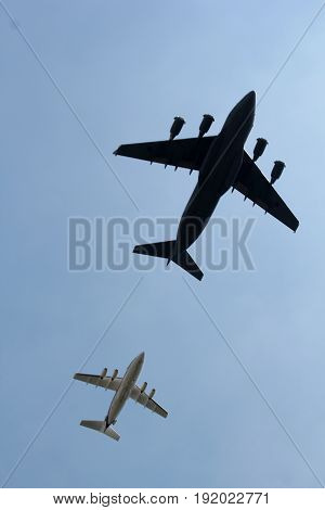 London England 17th June 2017 Flypast over Buckingham Palace