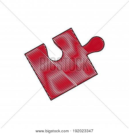 parts of paper puzzles business concept layout vector illustration