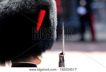 London England 17th June 2017 Abstract Guardsman in The Mall during Trooping The Colour