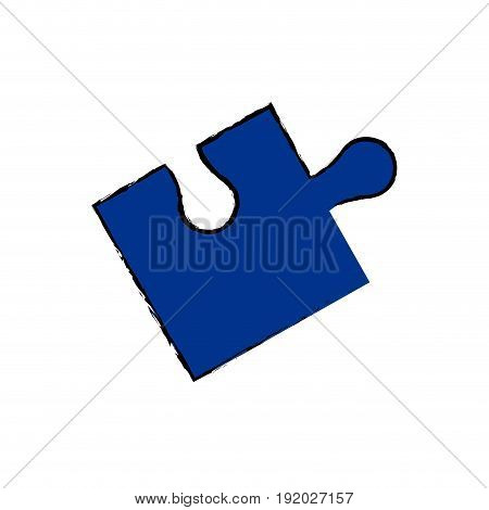 part of paper puzzles business concept layout vector illustration